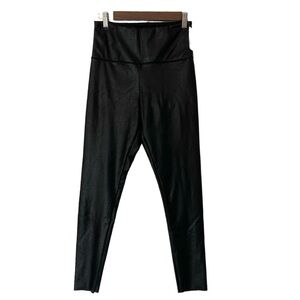 Cut The Frills Faux Leather Leggings Women's Size Sm Black